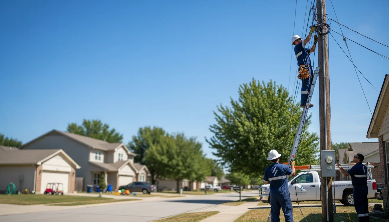 Residential electrician providing installation services in Burkeville, TX